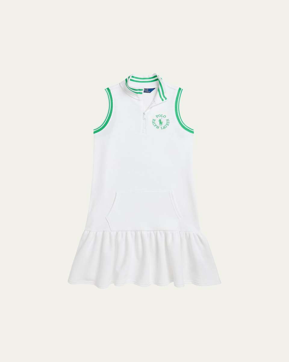 Girl's Embroidered Logo Tennis Dress, Size S-XL